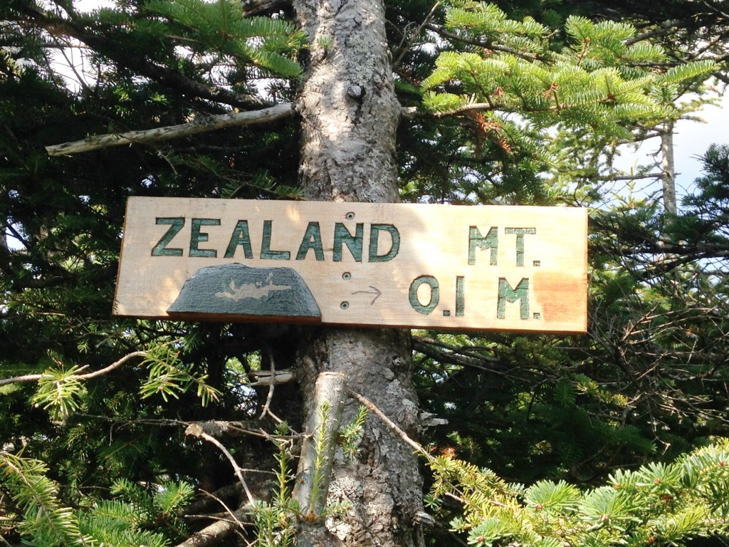 Mt. Zealand sign.